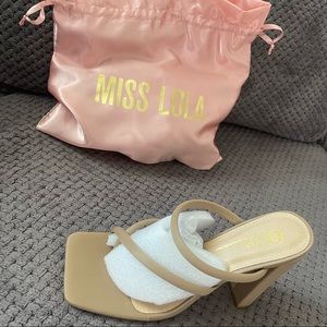 Miss Lola Square Toe heels